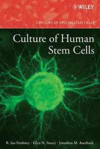 Culture of Human Stem Cells (Culture of Specialized Cells)