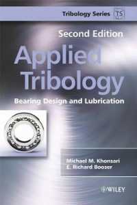 Applied Tribology : Bearing Design and Lubrication (Tribology) （2ND）