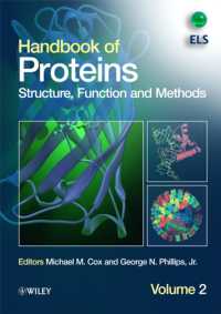 タンパク質ハンドブック（全2巻）<br>Handbook of Proteins : Structure, Function and Methods