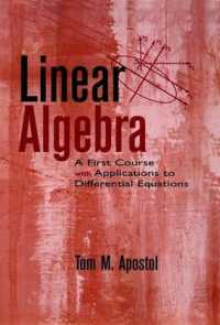 Linear Algebra : A First Course, with Applications to Differential Equations