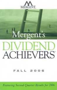Mergent's Dividend Achievers Fall 2006 : Featuring Second-quarter Results for 2006 (Mergent's Dividend Achievers)
