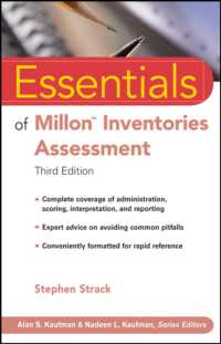 Essentials of Millon Inventories Assessment (Essentials of Psychological Assessment) （3RD）