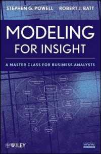 経営分析マスター・クラス<br>Modeling for Insight : A Master Class for Business Analysts