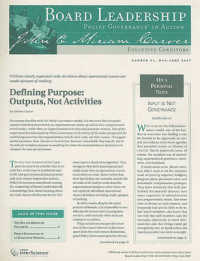 Board Leadership, No. 91, May/June 2007 (J-b Bl Single Issue Board Leadership Journal)