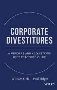 会社分割：Ｍ＆Ａの優良事例<br>Corporate Divestitures : A Mergers and Acquisitions Best Practices Guide