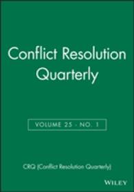 Conflict Resolution Quarterly : A World of Possibilities (J-b Mq Single Issue Mediation Quarterly) 〈25〉