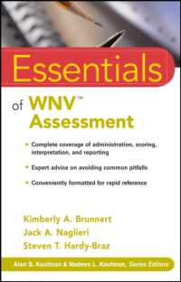 Essentials of WNV Assessment (Essentials of Psychological Assessment)