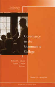 Governance in the Community College : New Directions for Community Colleges, Spring 2008 (New Directions for Community Colleges)
