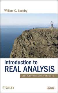 実解析学入門<br>Introduction to Real Analysis : An Educational Approach