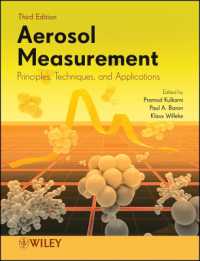 エアロゾル測定：原理、技術、応用（第３版）<br>Aerosol Measurement : Principles, Techniques, and Applications （3RD）