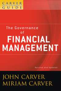 The Governance of Financial Management (J-b Carver Board Governance Series) （BKLT REV U）