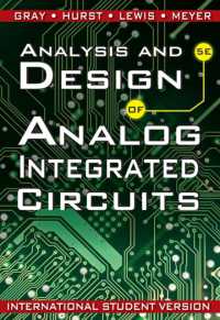 アナログ集積回路の分析と設計（第５版）<br>Analysis and Design of Analog Integrated Circuits (ISV) （5TH）