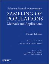 母集団サンプリングの方法と応用（第４版）：ソリューション・マニュアル<br>Sampling of Populations : Methods and Applications （4 SOL）