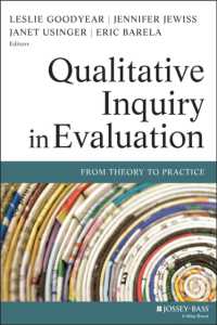 評価法における質的研究<br>Qualitative Inquiry in Evaluation : From Theory to Practice (Research Methods for the Social Sciences)