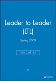 Leader to Leader, Ltl, Spring 2009 (J-b Single Issue Leader to Leader) 〈Vol〉