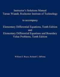 Instructor's Solution Manual to Accompany Elementary Differential Equations （10TH）
