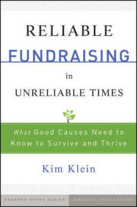 ファンドレイジング戦略<br>Reliable Fundraising in Unreliable Times : What Good Causes Need to Know to Survive and Thrive (Chardon Press)