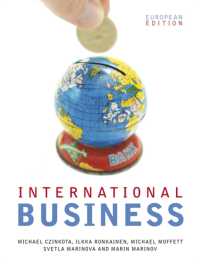 国際ビジネス：ヨーロッパ版テキスト<br>International Business : European Edition (IE)