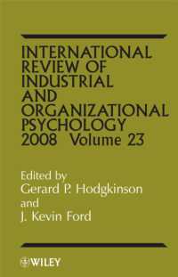International Review of Industrial and Organizational Psychology, 2008 (International Review of Industrial and Organizational Psychology)