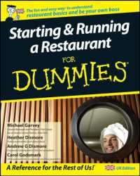 Starting and Running a Restaurant for Dummies (For Dummies S.) -- Paperback
