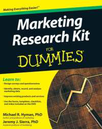 Marketing Research Kit for Dummies (For Dummies (Business & Personal Finance)) （PAP/DVD）