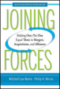 効果的なM&Aと企業提携（第２版）<br>Joining Forces : Making One Plus One Equal Three in Mergers, Acquisitions, and Alliances （2ND）