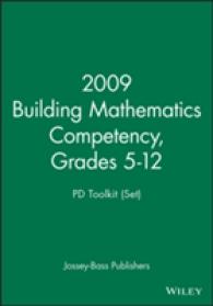 2009 Building Mathematics Competency, Grades 5-12 : Pd Toolkit Set -- Paperback