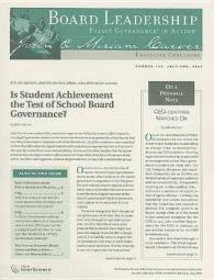 Board Leadership, No. 104, July/August (J-b Bl Single Issue Board Leadership Journal)