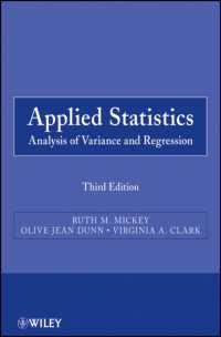 応用統計学（第３版）<br>Applied Statistics : Analysis of Variance and Regression (Wiley Series in Probability and Statistics) （3RD）