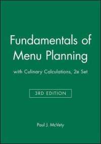 Fundamentals of Menu Planning/ Culinary Calculations （3RD）