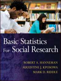 社会調査のための基礎統計学<br>Basic Statistics for Social Research