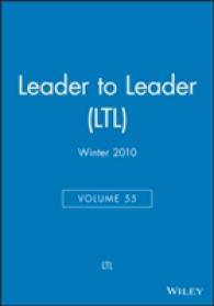Leader to Leader (Ltl), Winter 2010 (J-b Single Issue Leader to Leader) 〈55〉