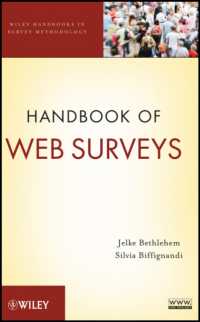 ウェブ調査ハンドブック<br>Handbook of Web Surveys (Wiley Handbooks in Survey Methodology)