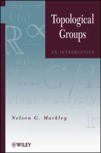 位相群入門<br>Topological Groups : An Introduction