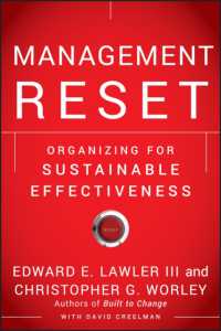 経営リセット<br>Management Reset : Organizing for Sustainable Effectiveness