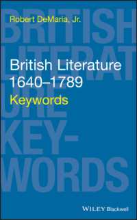１８世紀イギリス文学のキーワード<br>British Literature 1640-1789 : Keywords (Keywords in Literature and Culture (Kilc).)
