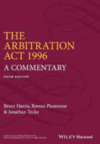 The Arbitration Act 1996 : A Commentary （5TH）
