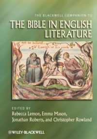 イギリス文学における聖書必携<br>The Blackwell Companion to the Bible in Literature (Blackwell Companions to Religion)