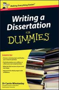 学位論文の書き方<br>Writing a Dissertation for Dummies (For Dummies)