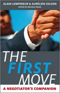 交渉のスキル<br>The First Move : A Negotiator's Companion