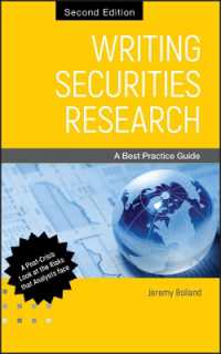 証券調査書の書き方（第２版）<br>Writing Securities Research : A Best Practice Guide （2ND）