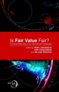 財務報告・企業評価の国際的考察<br>Is Fair Value Fair? : Financial Reporting in an International Perspective