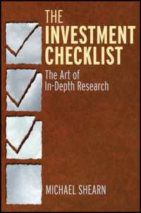 投資チェックリスト<br>The Investment Checklist : The Art of In-Depth Research
