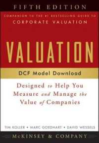 Valuation Dcf Model, Web Download : Designed to Help You Measure and Manage the Value of Companies (Wiley Finance) （5 PSC）