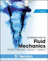 流体力学入門（第５版）<br>Introduction to Fluid Mechanics, SI Version (ISV) （5TH）