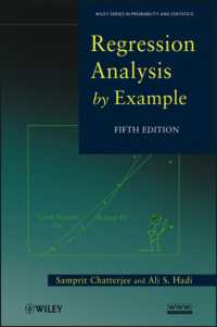 サンプルデータで学ぶ回帰分析（第５版）<br>Regression Analysis by Example (Wiley Series in Probability and Statistics) -- Hardback （5 Rev ed）