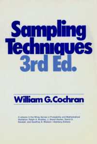 Sampling Techniques (Wiley Series in Probability and Mathematical Statistics) （THIRD）