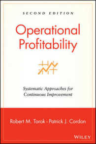 営業利益の改善：経営監査の技法（第２版）<br>Operational Profitability : Systematic Approaches for Continuous Improvement （2 SUB）