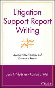 Litigation Support Report Writing : Accounting, Finance, and Economic Issues