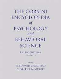 The Corsini Encyclopedia of Psychology and Behavioral Science 〈3〉 （3RD）